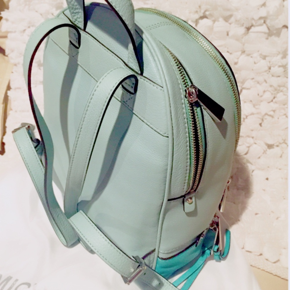 Michael Kors Mint and Teal Leather Backpack - Picture 2 of 3